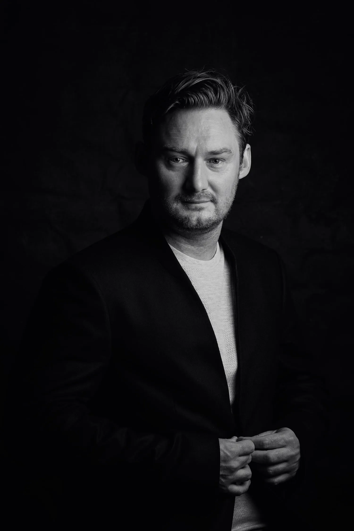 Jon Hargreaves in semi-profile